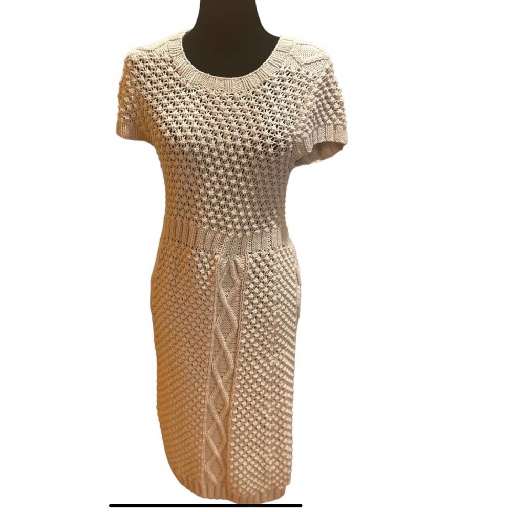 525 American Crochet Dress Cream Large